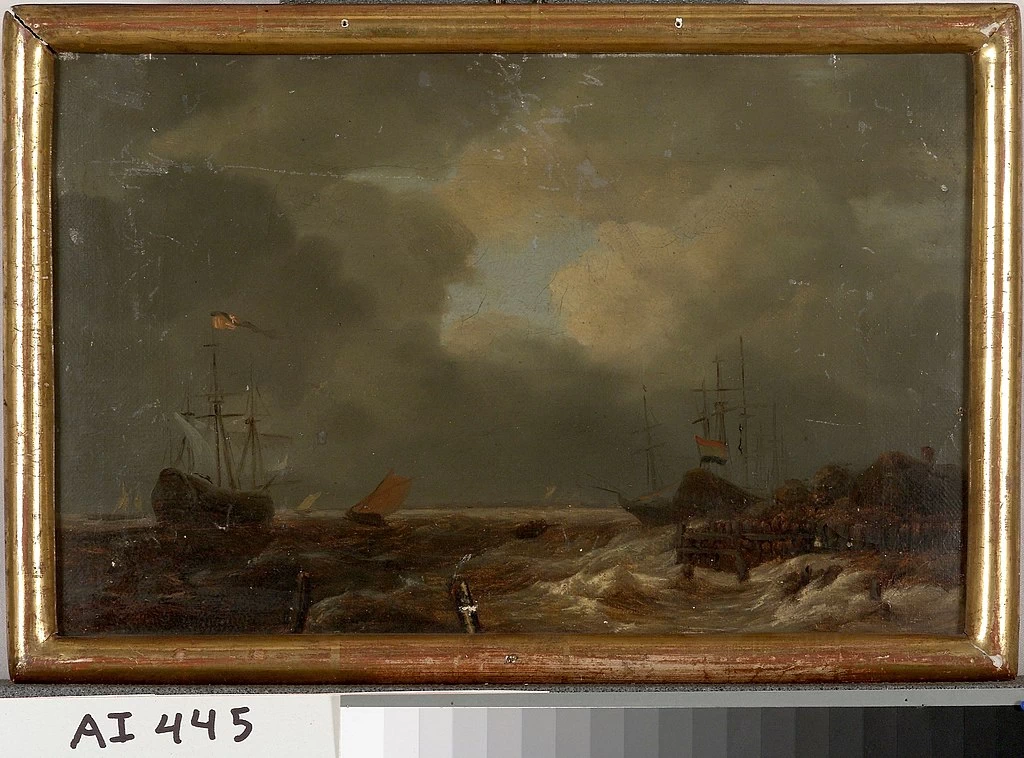 Dutch Harbour, copia da Jacob van Ruisdael - Finnish National Gallery